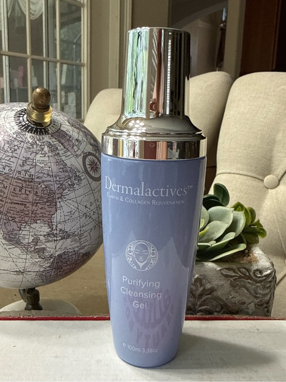 Dermalactives Purifying Cleansing Gel 3.38oz/100mL FULL SZ GLASS BOTTLE $75. (B5